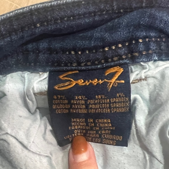 Seven 7 Jeans Blue Stretchy Ankle Skinny Vintage Slim 6 Comfy Citizens Humanity - Picture 11 of 11